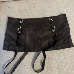 Lip Service Dark Grey Pinstripe pleated skirt 11